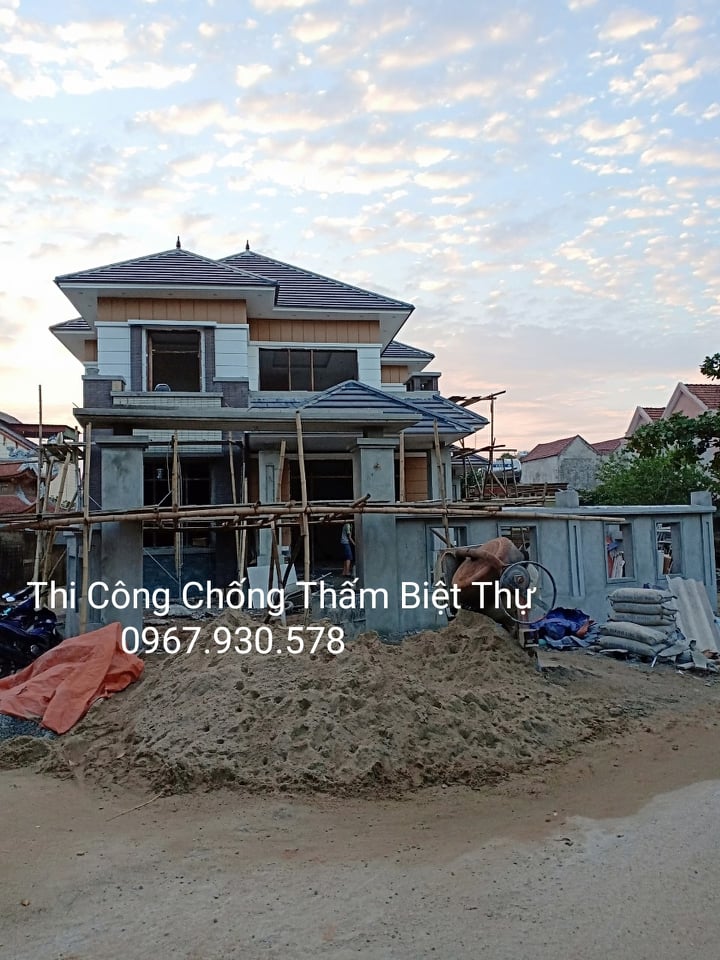 Thi Công Chống Thấm Biệt Thự Tại Nghệ An Và Hà Tĩnh